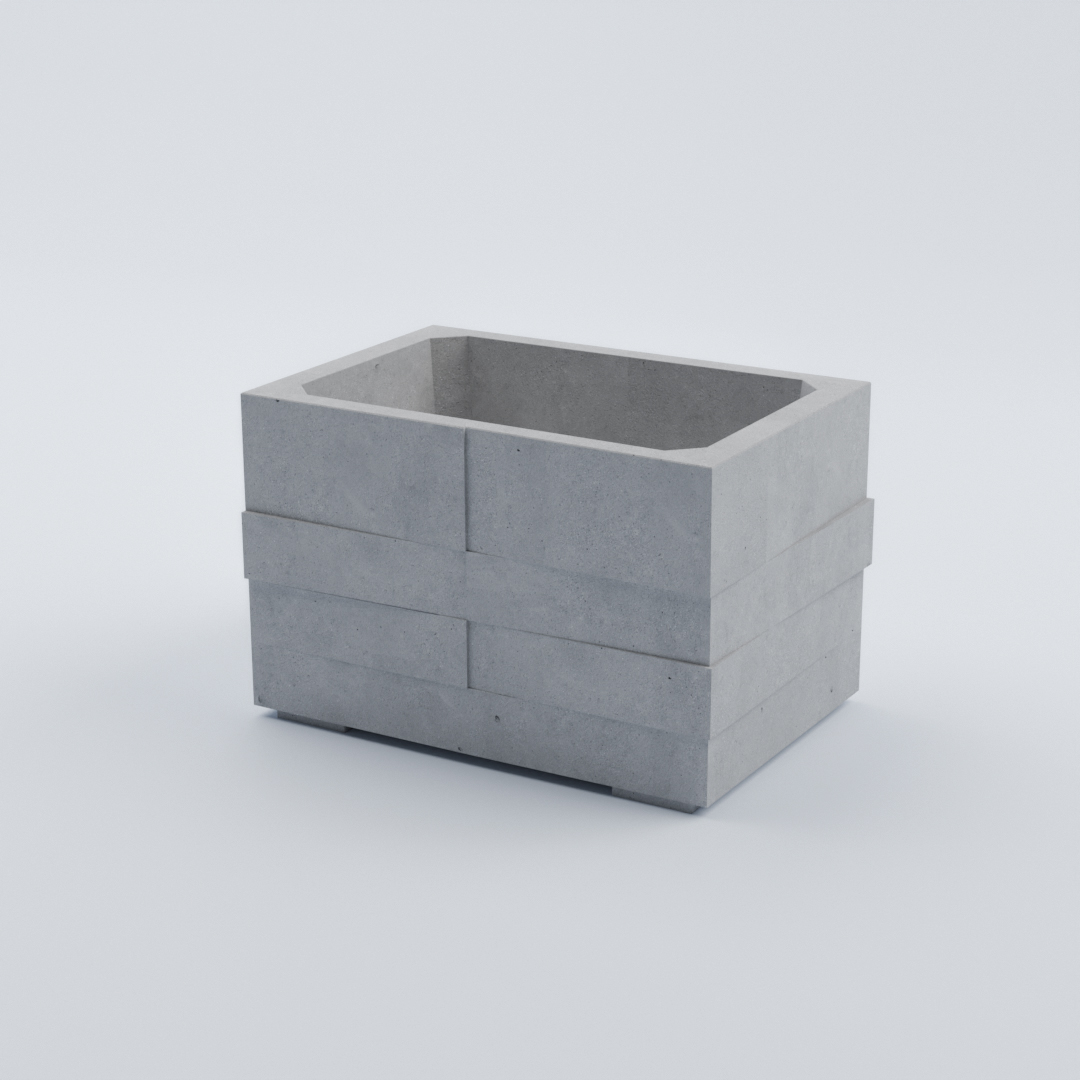 aura Beton-Blumenkübel für den Außenbereich „Aura“ - Bild 1