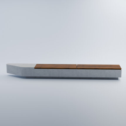 Straßenbank aus Beton „Urban“, 410 cm